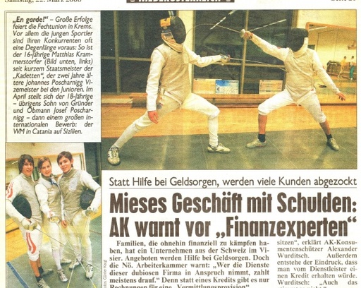 En garde - Krone 22 3 2008