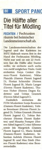 Die Hälfte aller Titel für Mödling - NÖN KW 24 1 2011