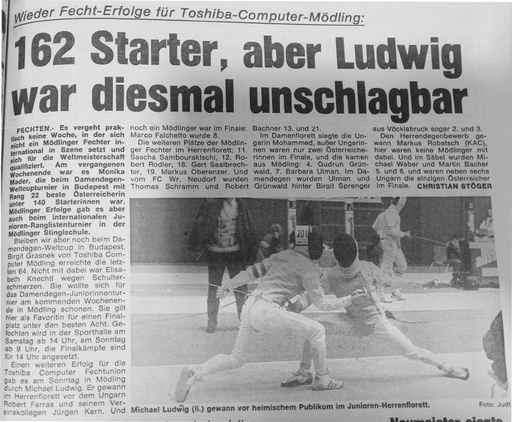 Ludwig war diesmal unschlagbar -  02  03 02 1991