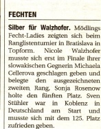 Silber für Walzhofer - NÖN KW 5 2008