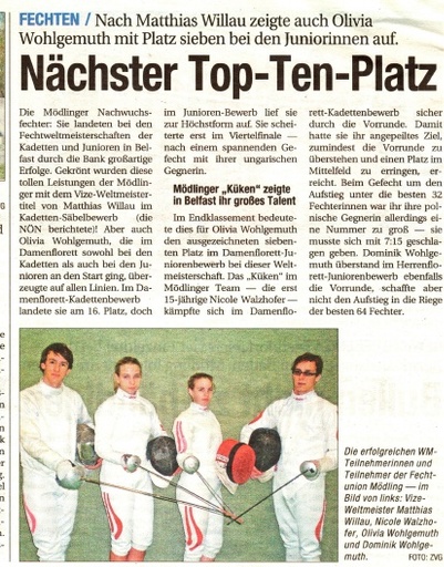 Nächster Top-Ten-Platz - NÖN KW 16 2009