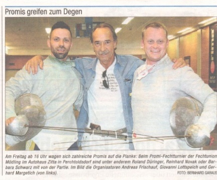 Promis greifen zum Degen - NÖN KW 22 2012 p