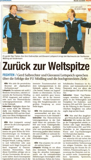 Zurück zur Weltspitze - NÖN KW 32 2009