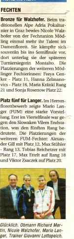 Platz fünf für Langer - NÖN KW 05 2011