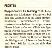 Doppel-Bronze in Mödling - NÖN KW 24 2008