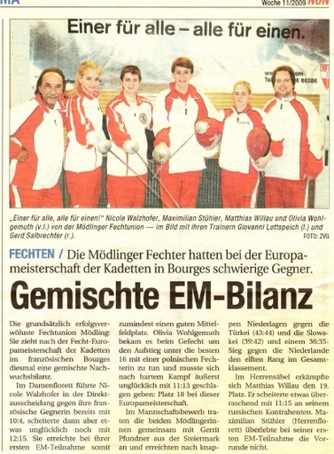 Gemischte EM-Bilanz - NÖN KW 11 2009