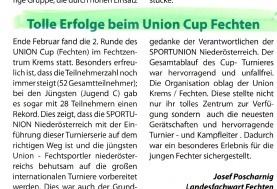 Tolle Erfolge beim Union Cup - Sportunion  aktuell