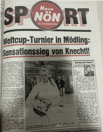 Welt Cup in Mödling Gesamtsieg von Knechte -  02  03 02 1991