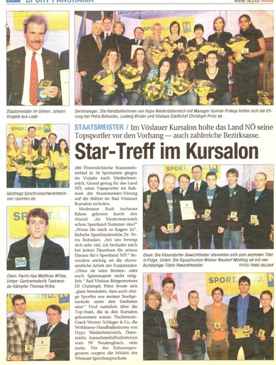Star Treff im Kursalon - NÖN KW 14 2009