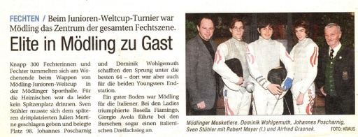 Elite in Mödling zu Gast - NÖN KW 7 1 2008