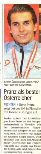 Pranz als bester Österreicher - NÖN KW 30 2009