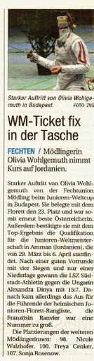 WM-Ticket fix in der Tasche - NÖN KW 08 2011
