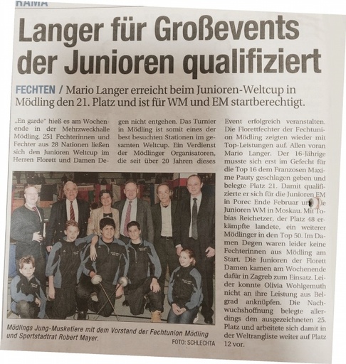 Langer für Großevents der Junioren qualifiziert