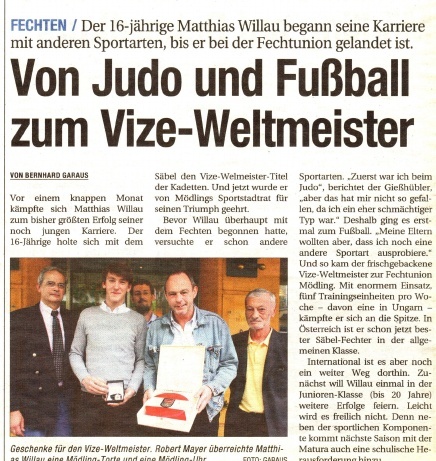 Von Judo und Fußball zum Vizemeister - NÖN KW 19 2009