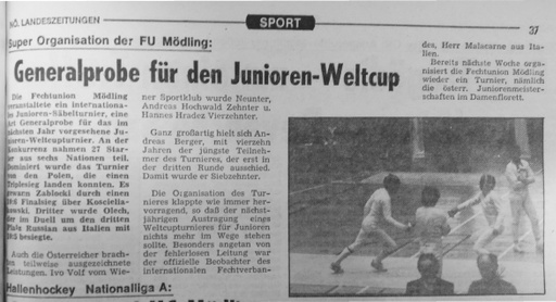 Generalprobe für den Welt Cup - 18  19 02 1984