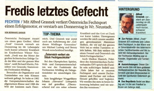 Freds letztes Gefecht - NÖN KW 07 2011