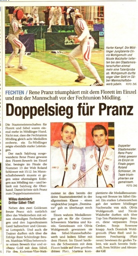 Doppelsieg für Pranz - NÖN KW 24 2009