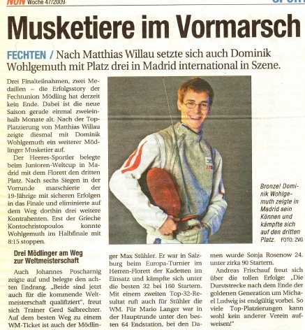 Musketiere im Vormarsch - NÖN KW 47 1 2009