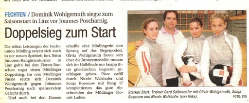 Doppelsieg zum Start - NÖN KW 41 2007