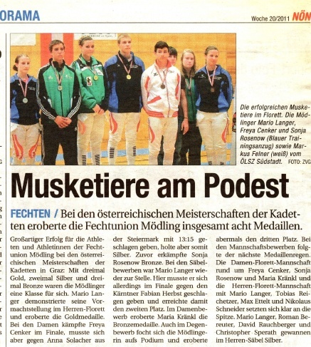 Musketiere am Podest - NÖN KW 20 1 2011